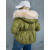 Prechodný kabát s kožušinkou a kapucňou MERLA*